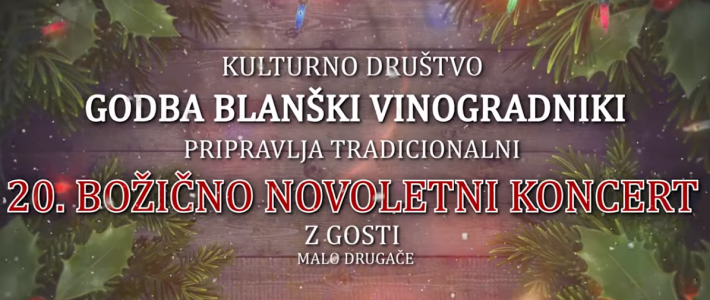 Tradicionalni 20. božično-novoletni koncert